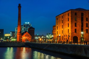 Albert Dock Liverpool, İngiltere'de karmaşık