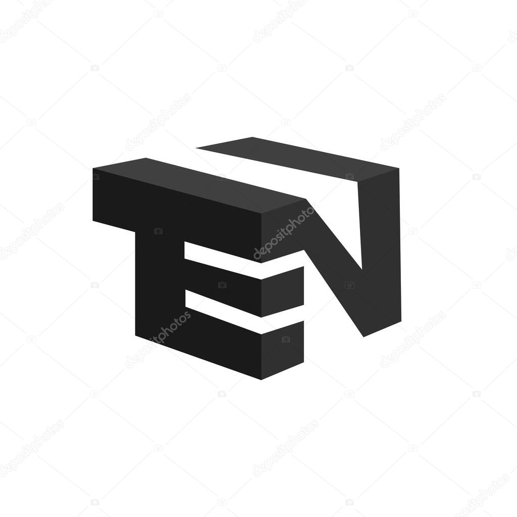 Ten vector logo template in black. 10 logo symbol Vector illustration EPS10
