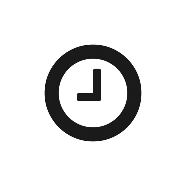 Vetor Ícone Relógio Símbolo Ícone Tempo Isolado Fundo Branco Vector — Vetor de Stock