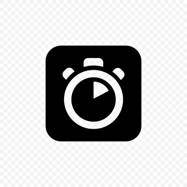 Time Vector Icon Stopwatch Sign Timer Icon Symbol Isolated White — Stock Vector