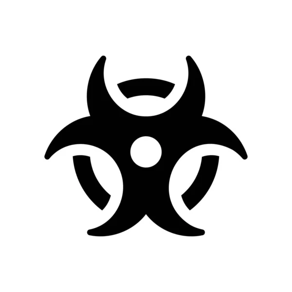 Bio Hazard Vector Icon Biohazard Symbol Isolated Vector Illustration Eps — Stock Vector