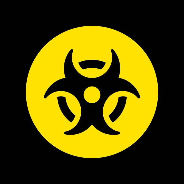 Bio Hazard Vector Icon Biohazard Symbol Isolated Vector Illustration Eps — Stock Vector