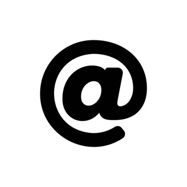 Vektör ikonunda. E- posta ya da posta sembolü izole edilmiş Vektör illüstrasyonu EPS 10