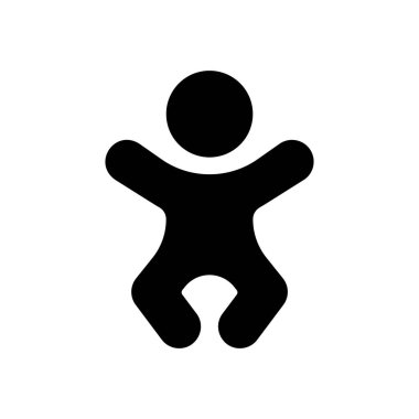 Bebek vektör ikonu. Bebek sembolü izole edilmiş Vektör illüstrasyon EPS 10