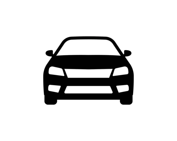 Icono Negro Del Coche Símbolo Automóvil Estilo Simple Aislado Sobre — Vector de stock