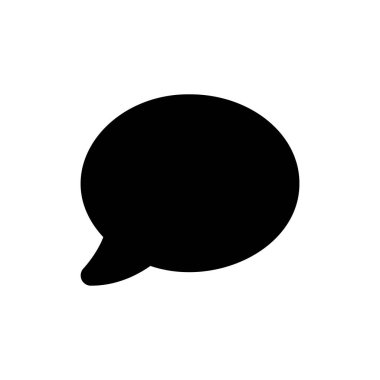 Konuşma baloncukları vektör simgesi. Sohbet ya da monolog sembolü izole edilmiş Vektör illüstrasyonu EPS 10