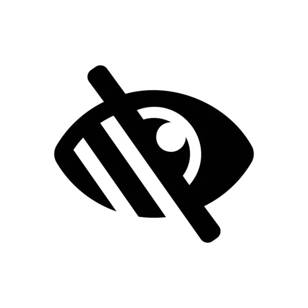 Символ Вектора Низкого Видения Иконка Слепоты Изолированная Векторная Иллюстрация Eps — стоковый вектор