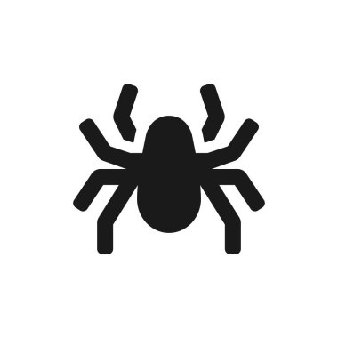Örümcek vektör simgesi. Örümcek sembolü logosu izole edildi. Cadılar Bayramı konsepti Vektör illüstrasyonu EPS 10