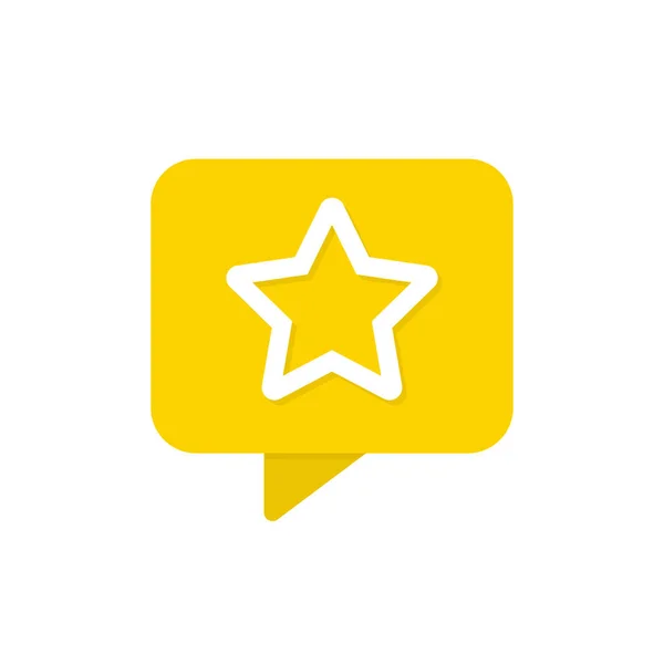 Icono Vector Botón Estrella Estrella Favorita Símbolo Notificación Redes Sociales — Vector de stock