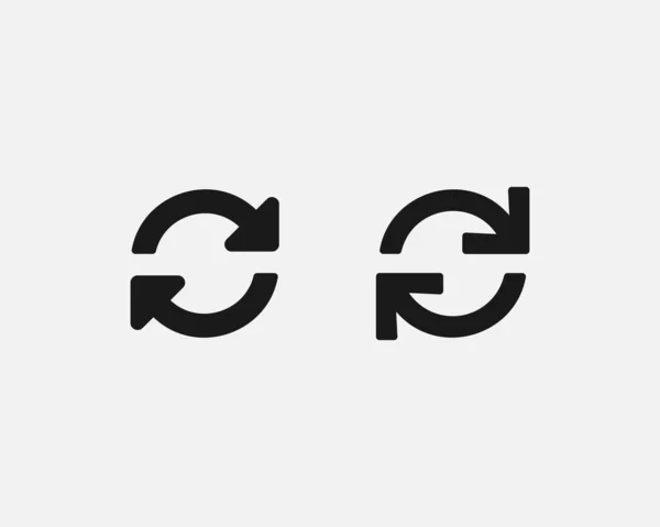 Flecha Circular Restablecer Icono Signo Actualización Repite Icono Recarga Transacción — Vector de stock