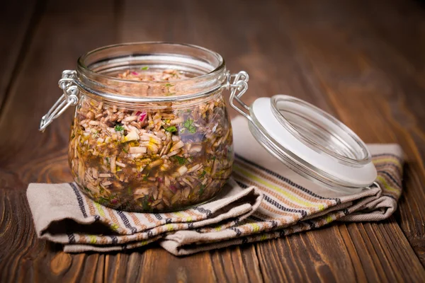 Délicieux tartare végétalien maison aux champignons — Photo