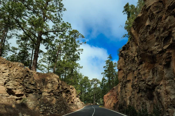 Bela estrada de Tenerife - El Teide — Fotografia de Stock