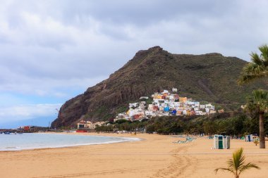 Playa de Las Teresitas Tenerife clipart