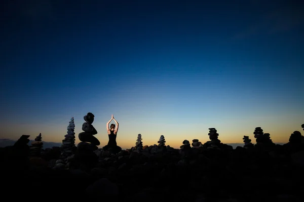 Orientalische Yoga-Meditation auf Teneriffa — Stockfoto