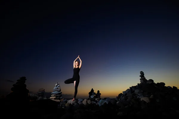 Orientalisches Yoga auf Teneriffa — Stockfoto