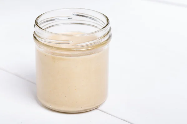 Natural diy homemade tahini paste — Stock Photo, Image