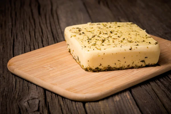 Vegan diy homemade feta cheese — Stock Photo, Image