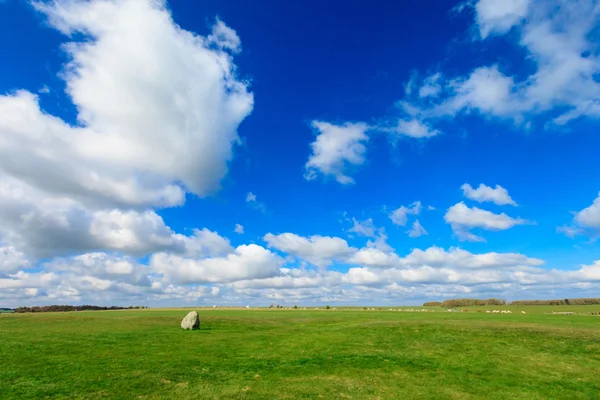 Hermoso soleado paisaje Stonehenge Inglaterra — Foto de Stock