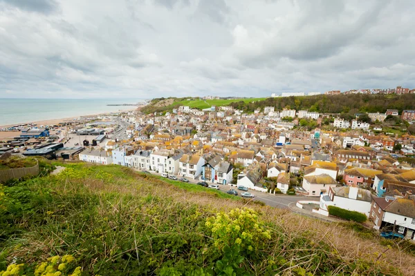 Vackra Hastings stadsbilden i England — Stockfoto