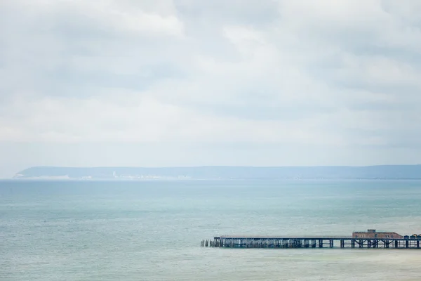 Indah Hastings pemandangan laut di Inggris — Stok Foto