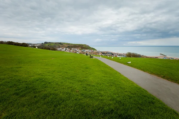 Vackra Hastings stadsbilden i England — Stockfoto