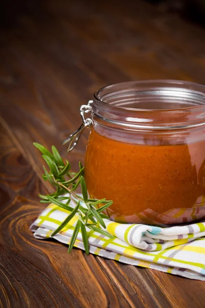 Natural homemade diy bbq sauce — Stock Photo, Image