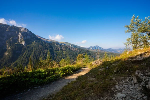 Vacker Panorama Tatry Bergen Vägen Till Giewont — Stockfoto