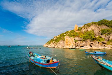 Cam Ranh, Vietnam 'daki Cam Kucak filminin güzel bir fotoğrafı. Khanh Hoa bölgesi..