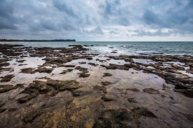Hoa Ly 'daki Cua Tung plajı, Vinh Linh bölgesi, Quang Tri vilayeti Vietnam