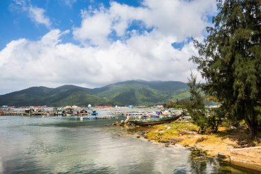 Danang, Vietnam 'daki güzel Han nehri.. 