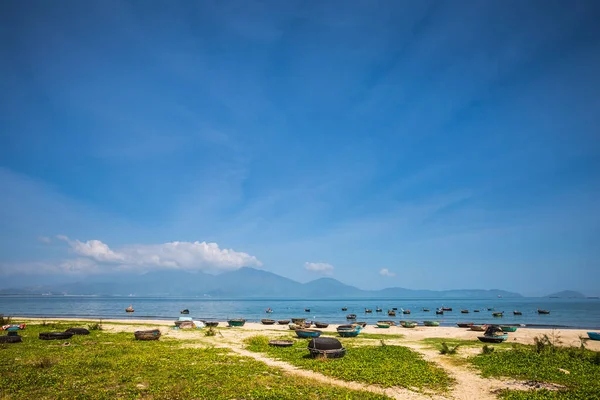 Hermosa Prístina Playa Bai Bien Nguyen Tat Thanh Danang Vietnam — Foto de Stock
