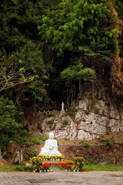 Hermosa Escultura Buda Las Montañas Mármol Danang Vietnam — Foto de Stock