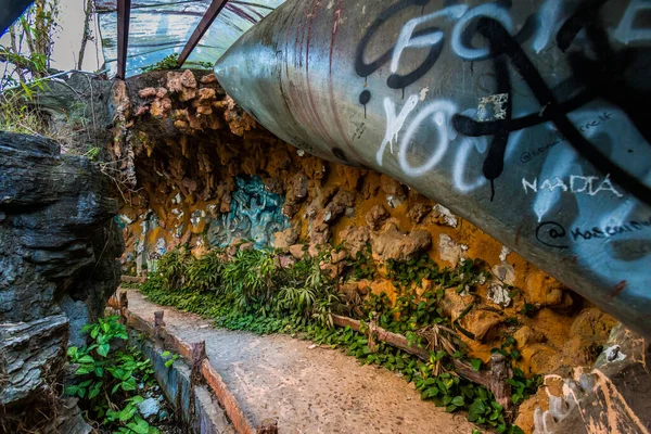 Parque Acuático Abandonado Thuy Tien Lake Hue Vietnam Hermoso Paisaje — Foto de Stock