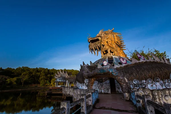 Parque Acuático Abandonado Thuy Tien Lake Hue Vietnam Hermoso Paisaje — Foto de Stock