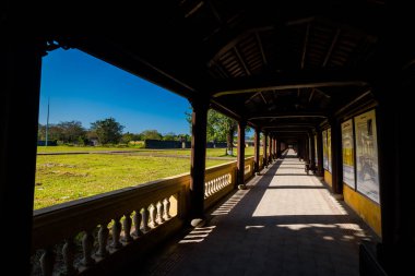 Beautiful architecture photo of Imperial city - citadel Hue, Vietnam. Popular visitors place with no tourist.