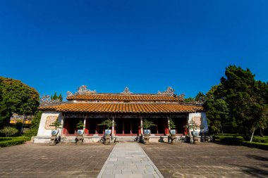 Beautiful architecture photo of Imperial city - citadel Hue, Vietnam. Popular visitors place with no tourist.