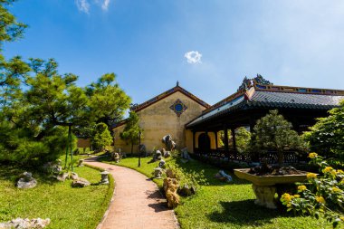 Beautiful architecture photo of Imperial city - citadel Hue, Vietnam. Popular visitors place with no tourist.