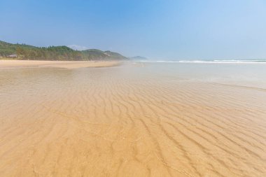 Beautiful landscape of Quan Lan beach - Bai Bien - island, Bai Tu Long Bay, Vietnam. Seaside scenery photo taken in south east Asia, Ha Long area.