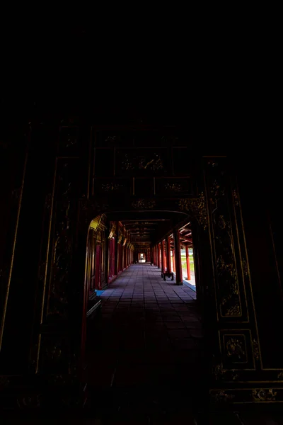 Beautiful Architecture Photo Imperial City Citadel Hue Vietnam Popular Visitors — Foto Stock