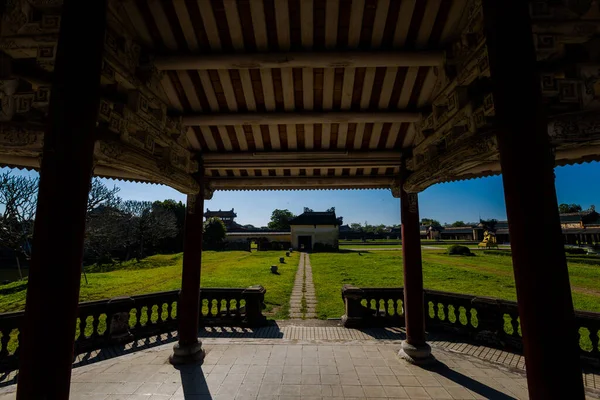 Beautiful Architecture Photo Imperial City Citadel Hue Vietnam Popular Visitors — Foto Stock