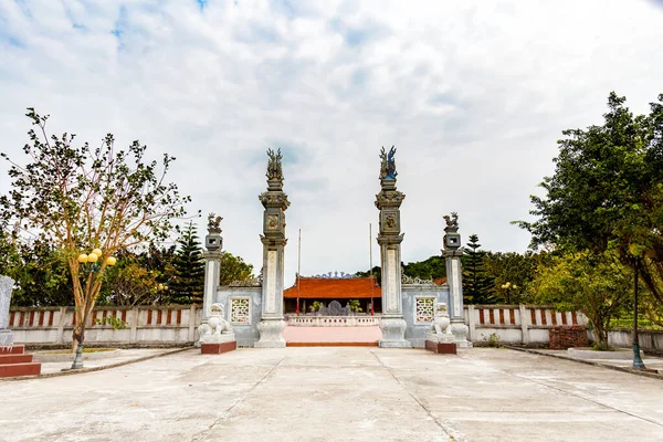 Dinh Pagoda in Quan Lan island, Bai Tu Long Bay, Vietnam. Photo taken in south east Asia, Ha Long area.