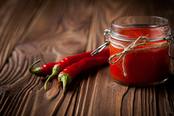 Natural diy chilli sauce sriracha