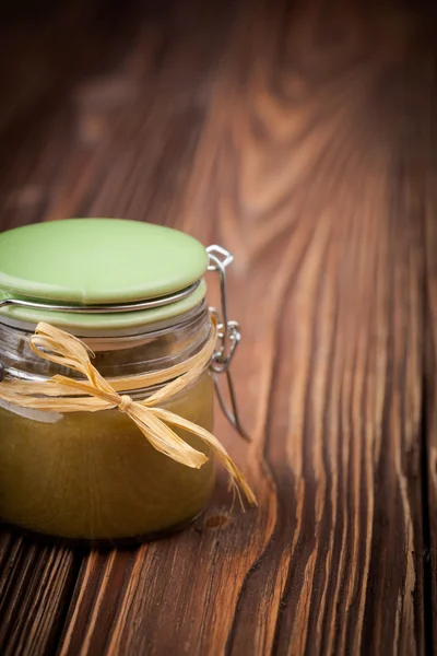 Salsa naturale di peperoncino verde fai da te — Foto Stock