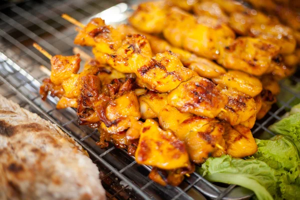 Thai skewer chicken barbeque — Stock Photo, Image