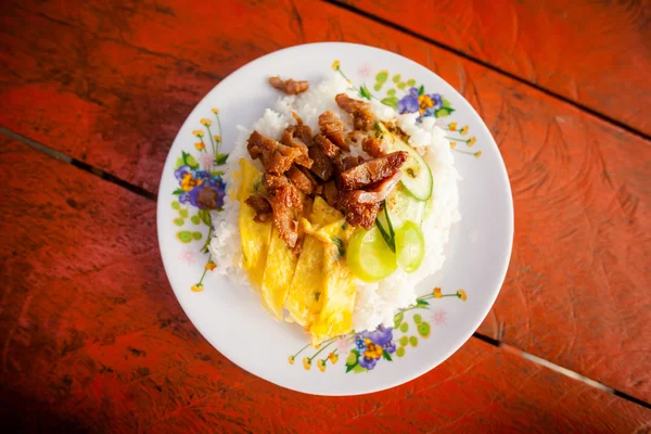 Cambodian fried dried pork — Stock Photo, Image