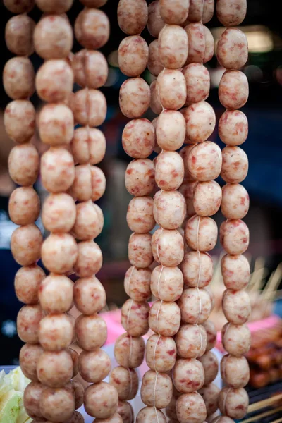 Fresh thai Issan sausage — Stock Photo, Image