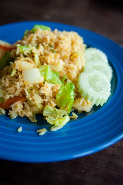 Тайский рис с овощами — стоковое фото