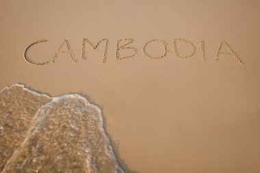 Sihanoukville beach Kamboçya'da