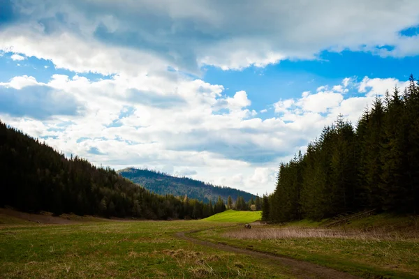 Krásná krajina údolí pohoří Tatry — Stock fotografie