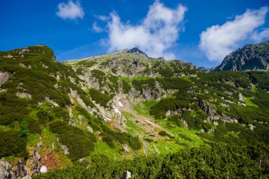 güzel tatry dağlara beş lakes valley manzara